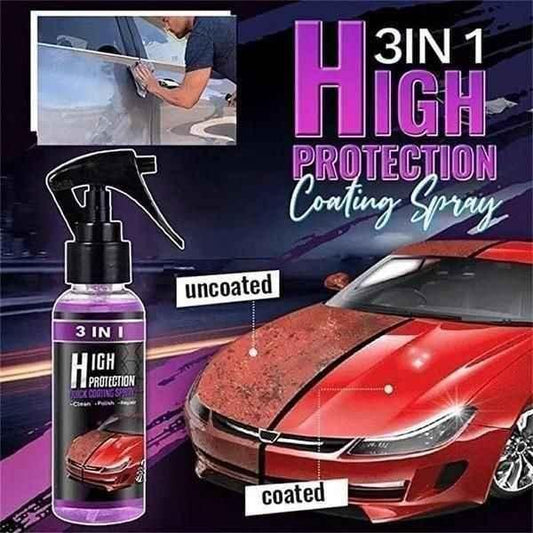 3 in 1 High Protection Quick Car Ceramic Coating Spray - Car Wax Polish Spray 💲Buy 1 Get 1 Free!✔